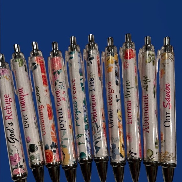 Other - Inspirational Floral Ballpoint Pens 1/$7